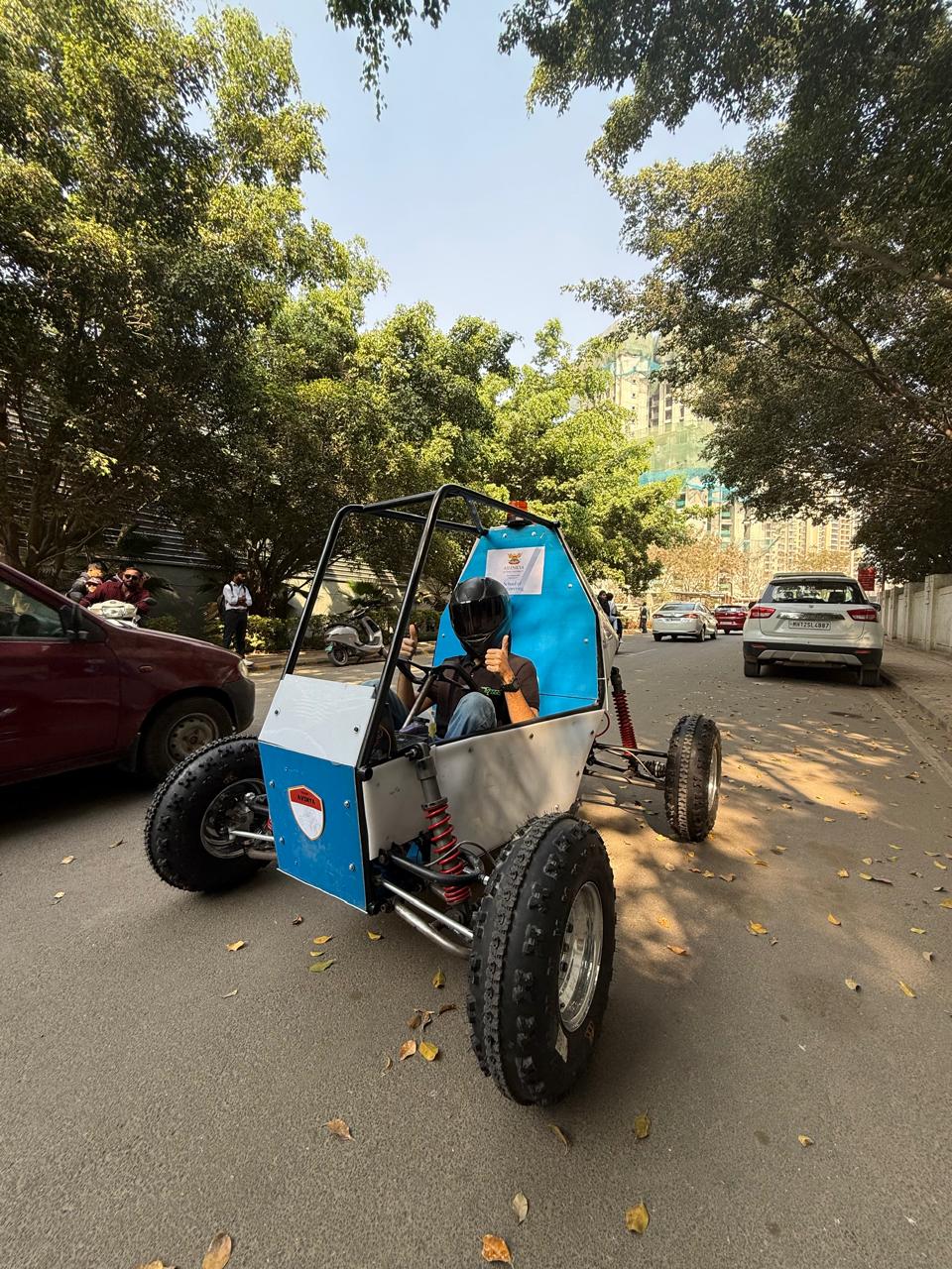 Team Avinya electric ATV buggy ready for inauguration ceremony